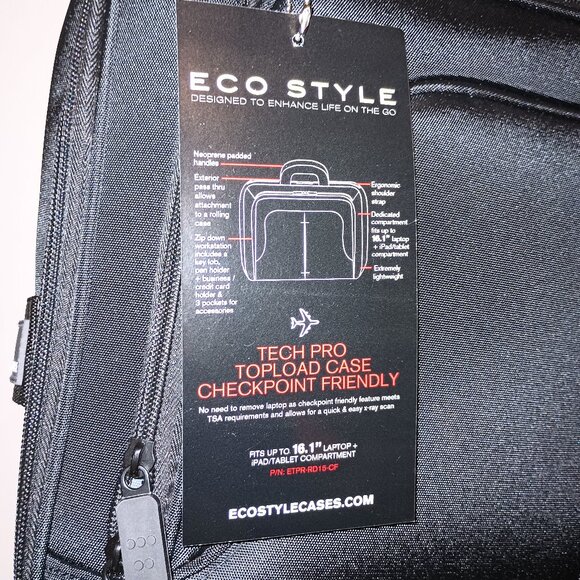 NEW ECO STYLE Tech Pro Carrying Case for 16.1" iPad Notebook - Picture 10 of 11